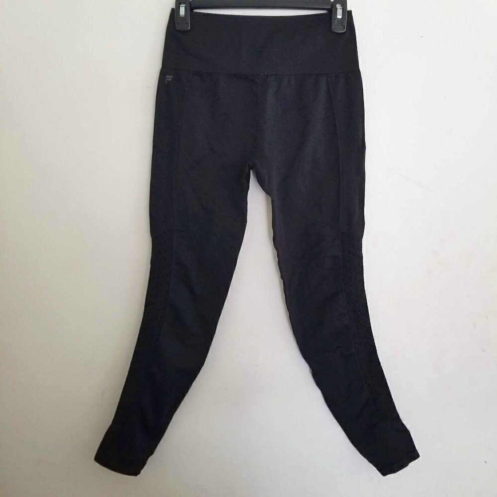 Fabletics High Waisted Embroidered Side Leggings